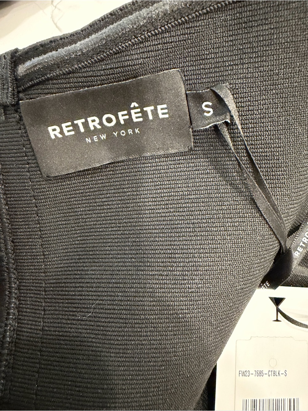 Retrofete Charlize Strapless Midi Dress in Black - Picture 5 of 7